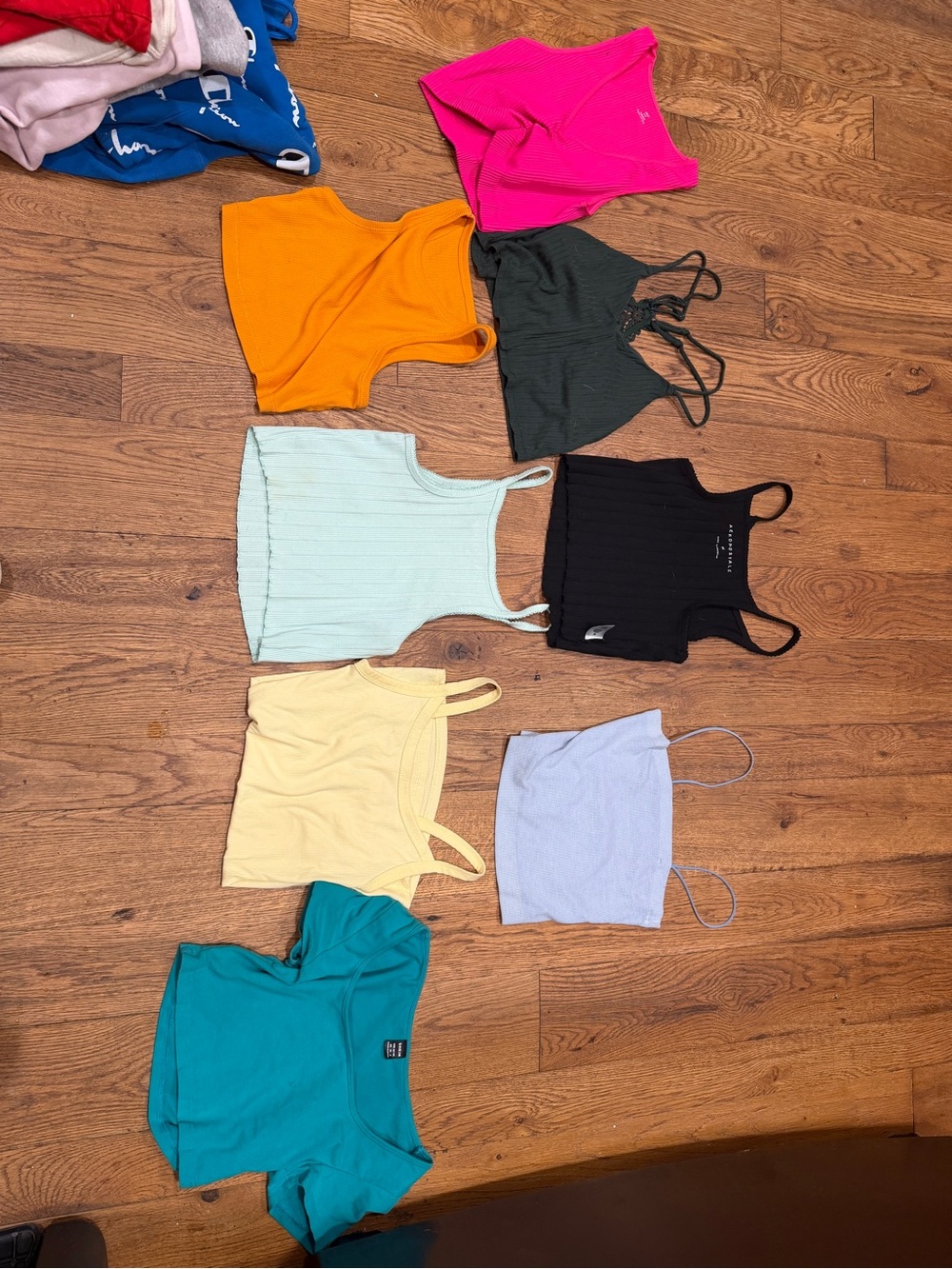 Lot of assorted crop tops